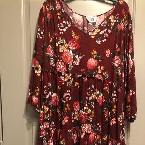 Floral mini Dress SZ 3x
